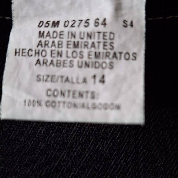 Bernard Sport Size 14 Black jean jacket, tailored - Picture 7 of 9